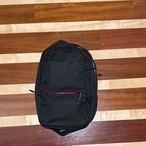 Targus Black Backpack with Red Zipper